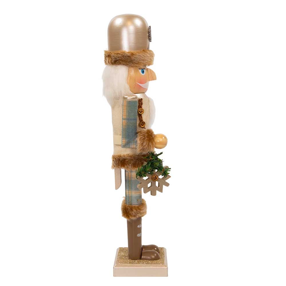 Kurt Adler 15-Inch Wooden Rustic Glamour Nutcracker